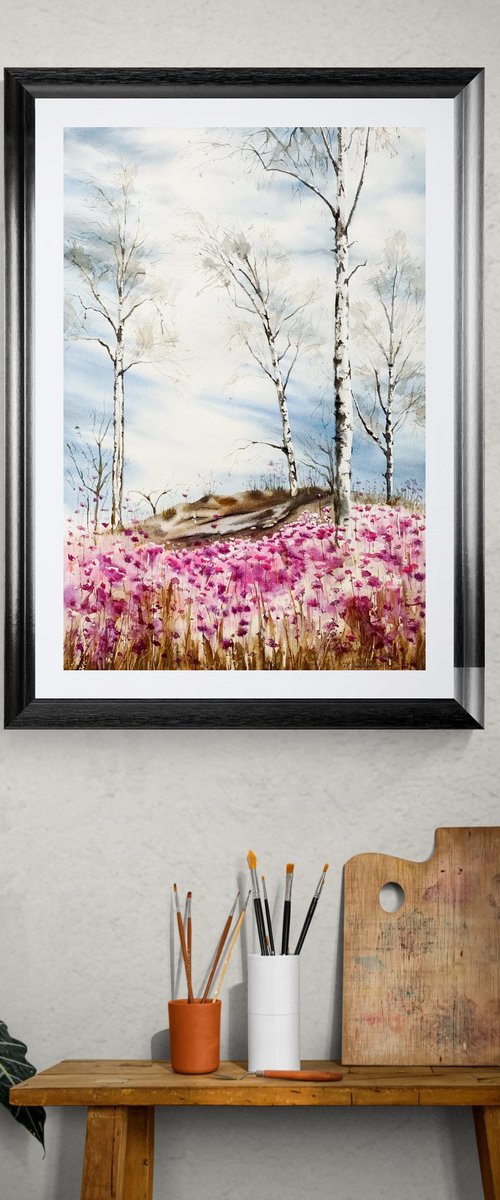 Somewhere wild rosemary is blooming by Natalia Butenko