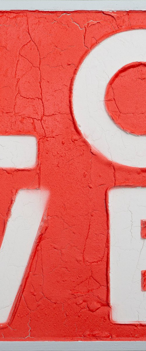 LOVE - Red by Dangerous Minds Artists