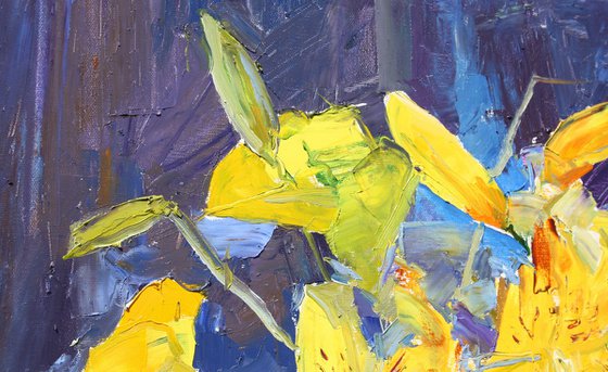 " Yellow lilies "