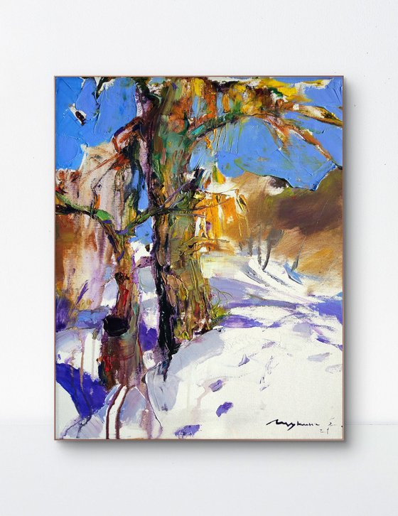 Sunny winter landscape