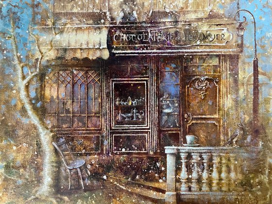 French Café Chocolate Shop