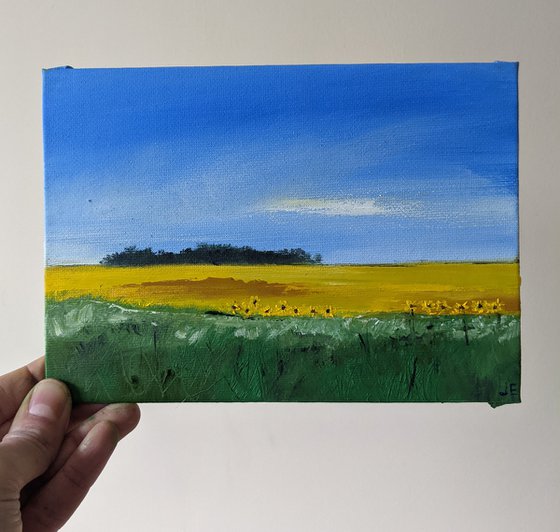 Miniature Sunflowers Landscape #2