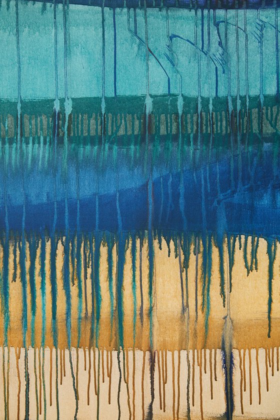 Hold Onto The Feeling / Red Grey Turquoise