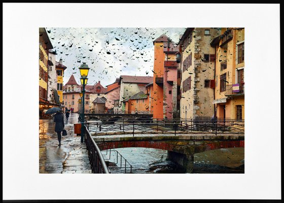 " Evening rain. Annecy. France " Limited Edition 1 / 15