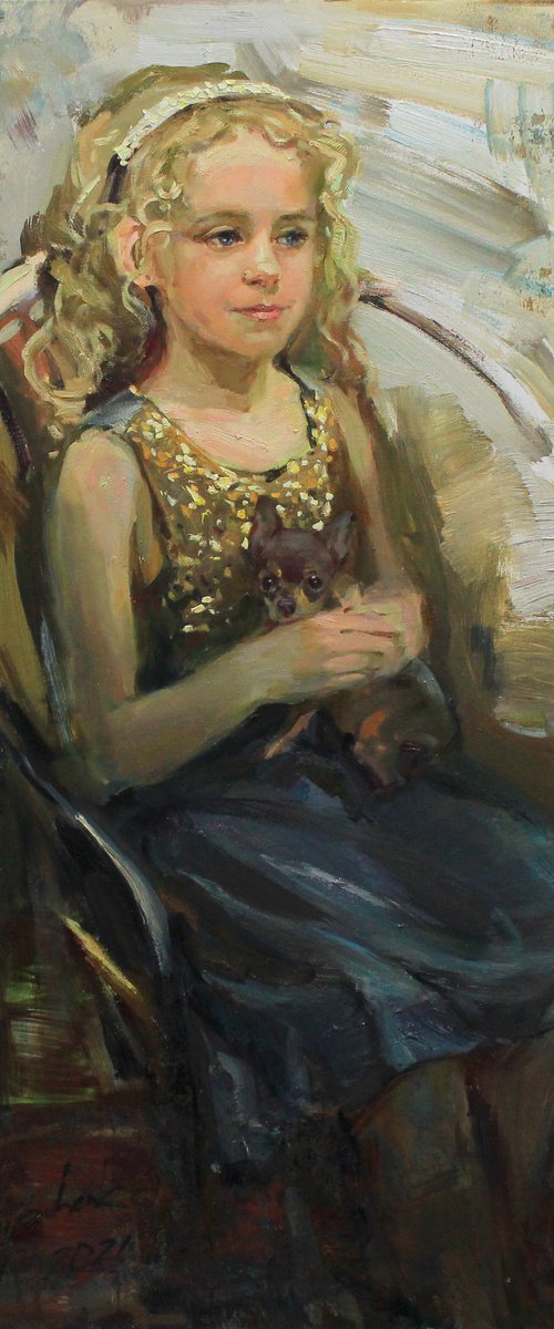 Arya with Bead portrait by Alisa Onipchenko-Cherniakovska