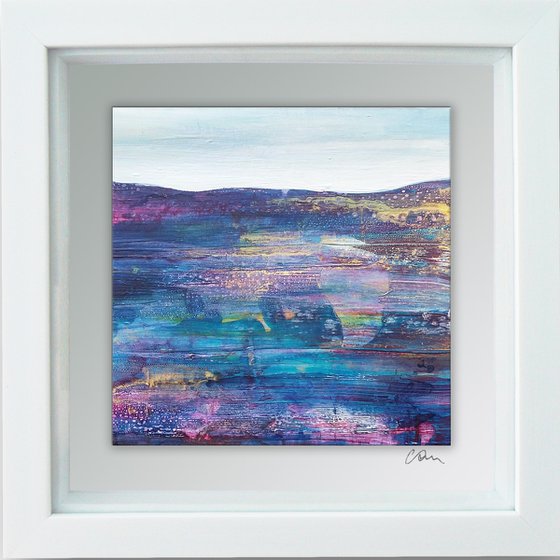 Framed ready to hang original abstract - abstract landscape #19