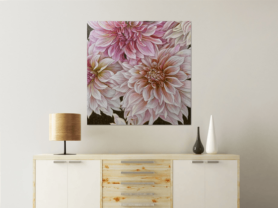 Soft Symphony of Dahlias