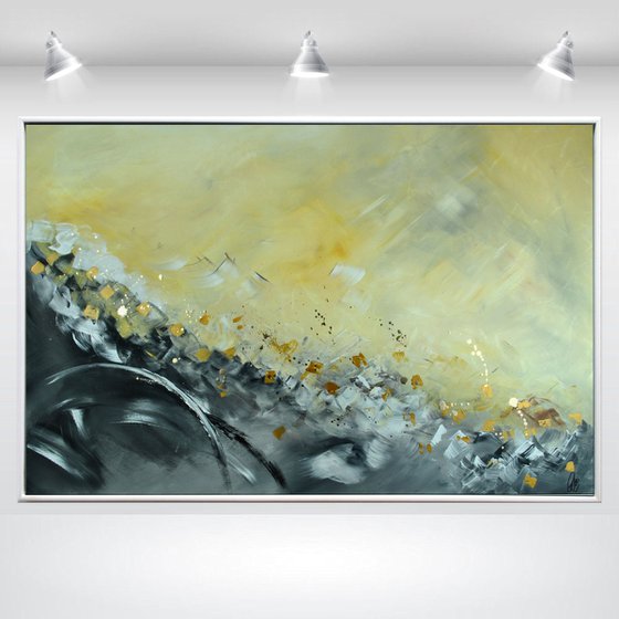 Passion  - Abstract Art - Acrylic Painting - Canvas Art - Framed Painting - Statement Painting - Painting - Industrial Art