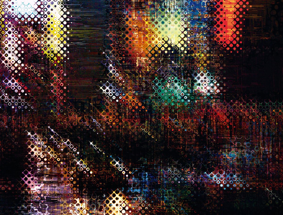 Abstract Cityscapes Print By Javier Diaz, 79 X 60, Ciudades Abstractas Xx, Original Artwork