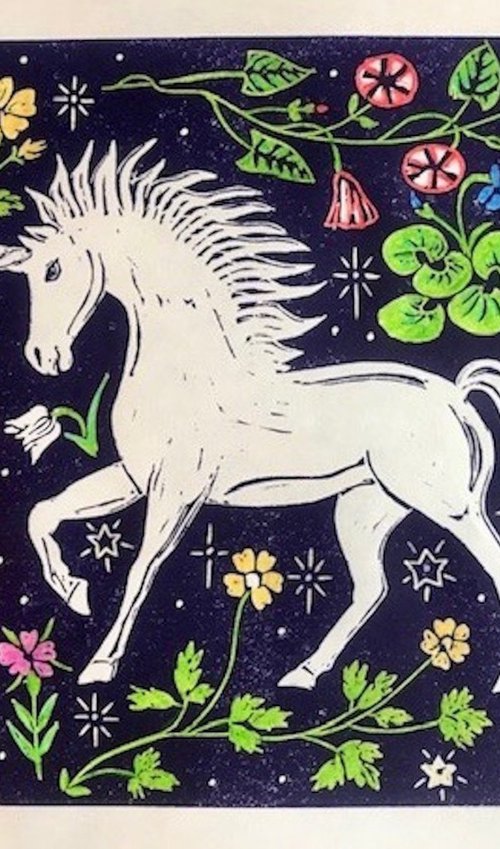 Millefleurs Unicorn by Kate Willows