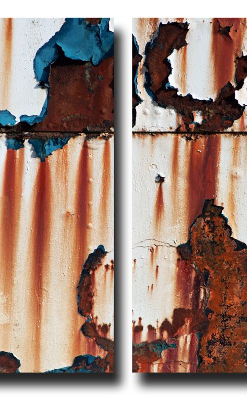 The Fun Ship 5 (Diptych) - 1/7 - Two 16x12in Aluminium Panels by Justice Hyde