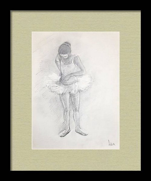 Ballerina Sketch 7 by Asha Shenoy