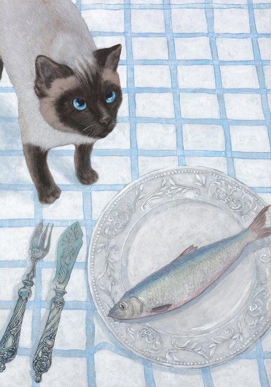 Cat and Herring