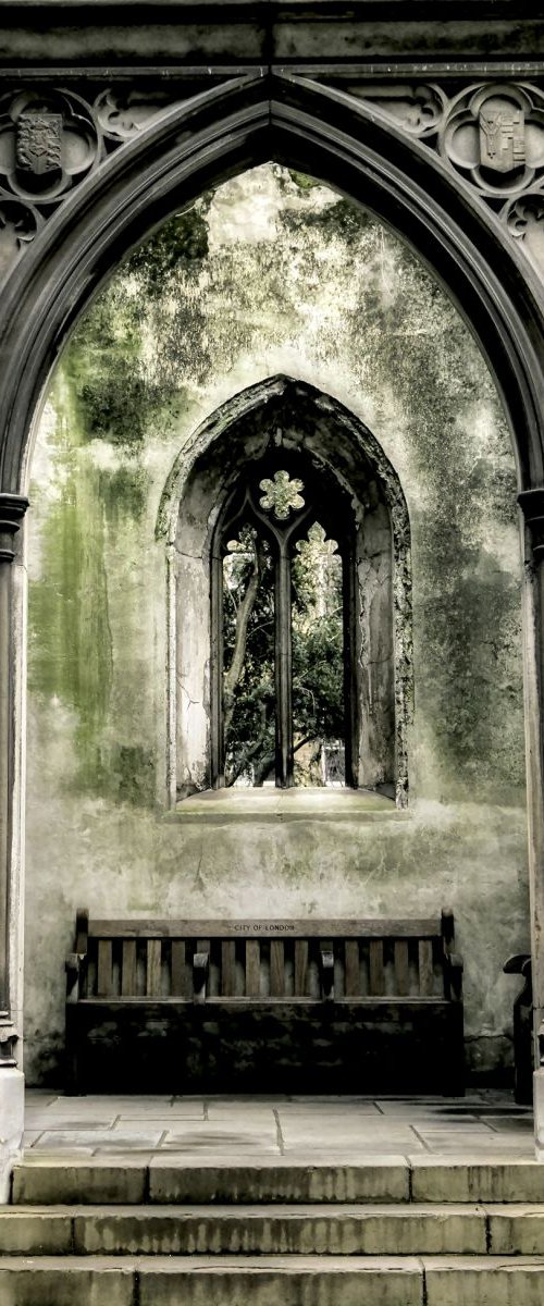 Church window : Take a seat  (Limited edition  1/50) 12X18 by Laura Fitzpatrick