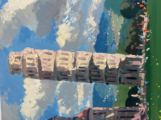 Tower of Pisa oil painting on canvas