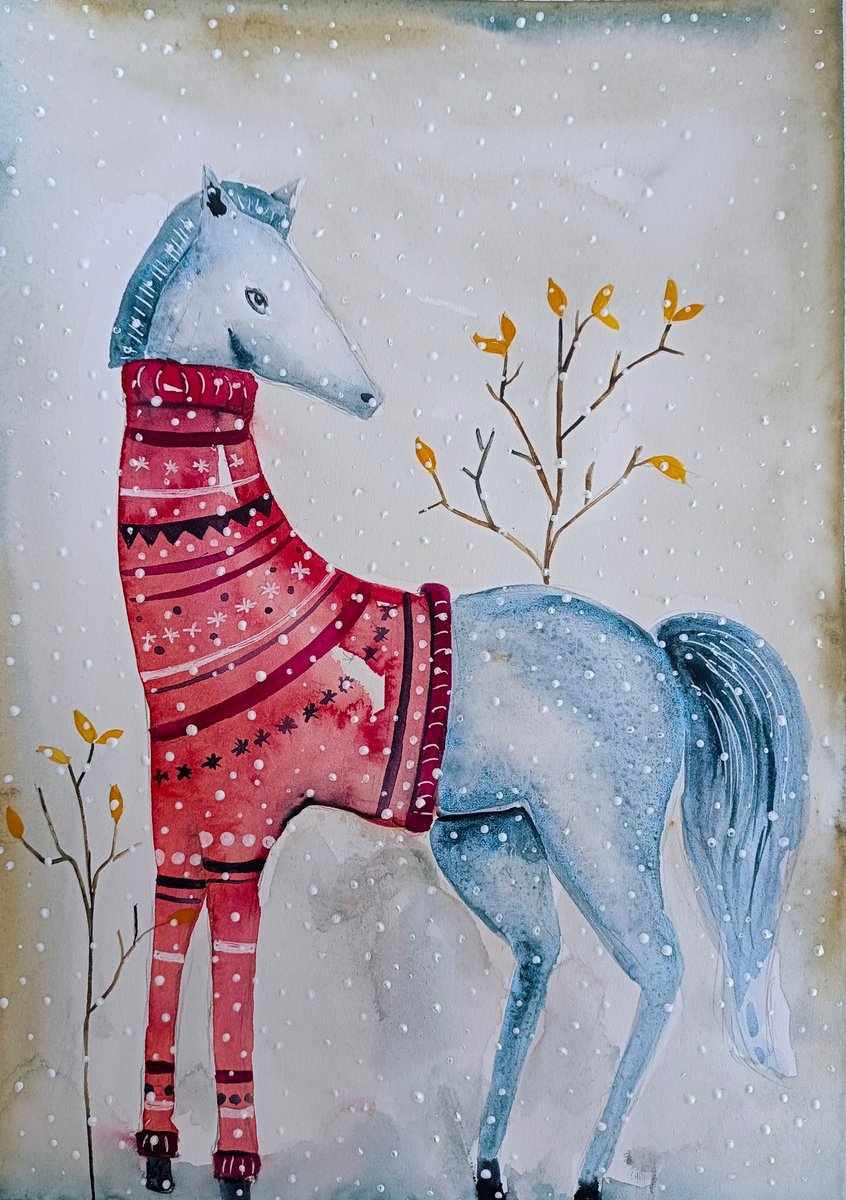 Horse with sweater by Evgenia Smirnova