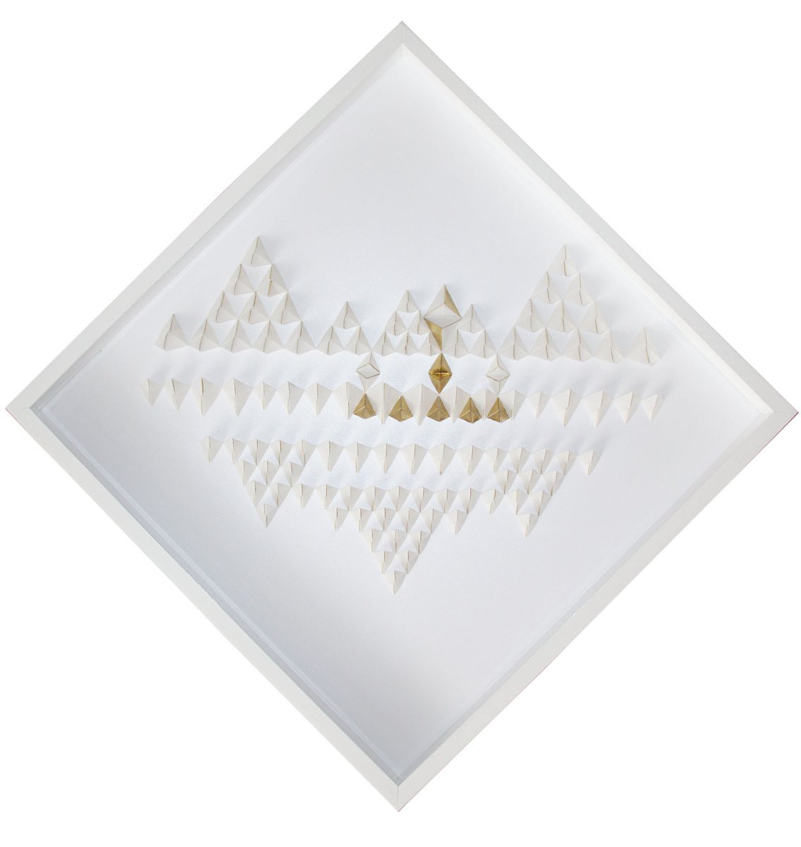 Geometric Landscape Relief By Evgeniq Ivanova, 35 X 35, Forest, Original Artwork