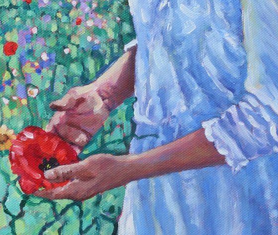 Summer Dreaming - girl in meadow