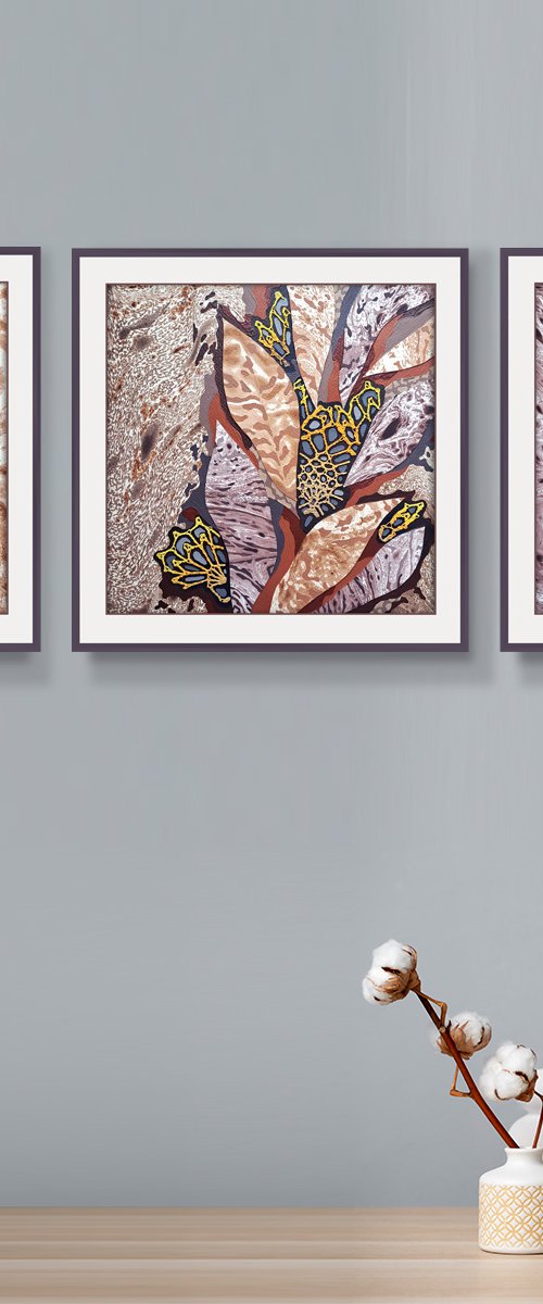 Royal Garden, set of 3 by Mariia Raskin