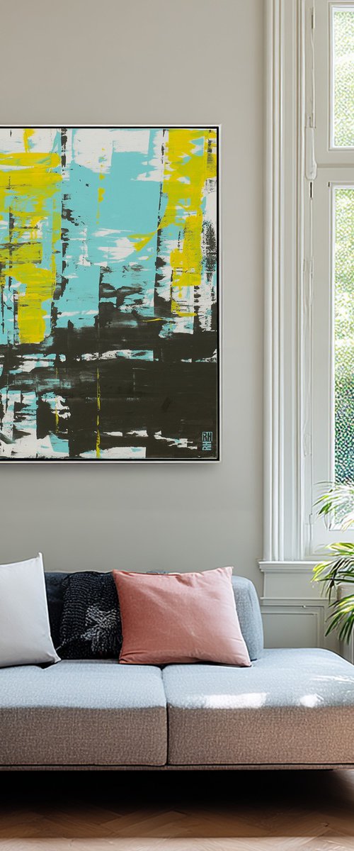 Static Red square by Ronald Hunter