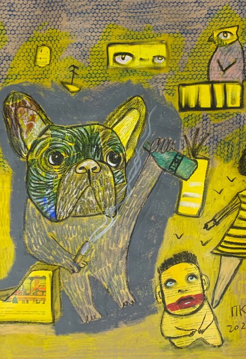 French bulldog corporation #10 by Pavel Kuragin