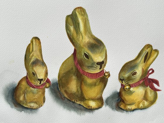 Lindt Easter Bunnies - Mom and kids 2