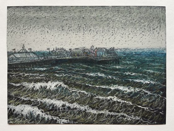 Stormy Seas at Brighton Pier