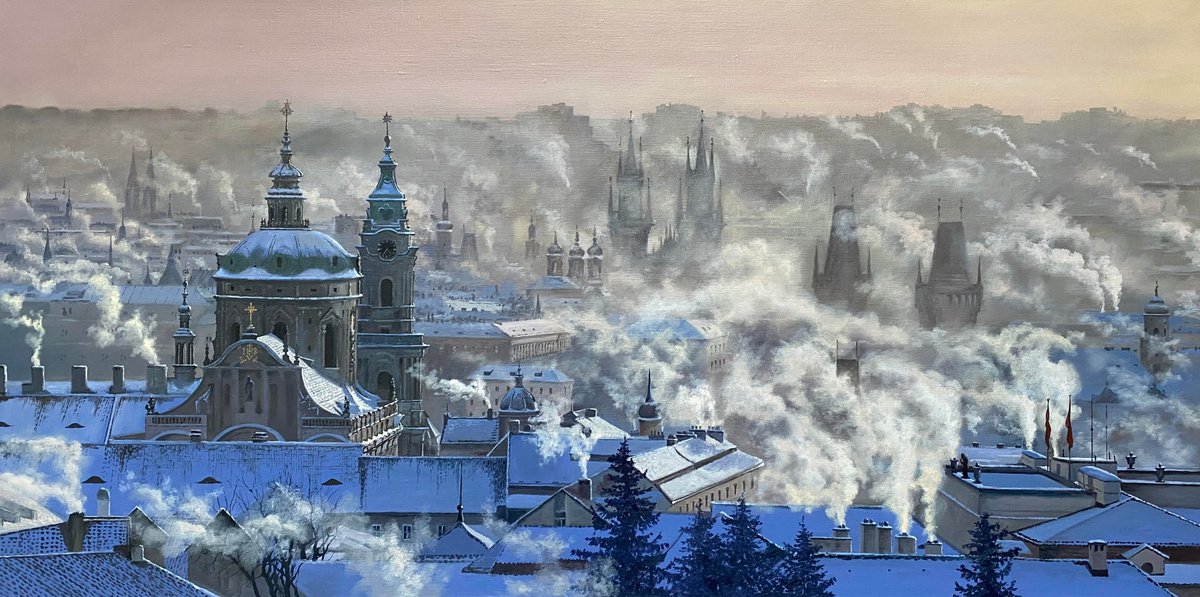 Frosty morning. Prague. by Igor Dubovoy