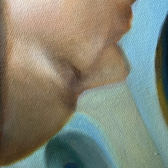 Original Oil Painting The Equilibrist Dream