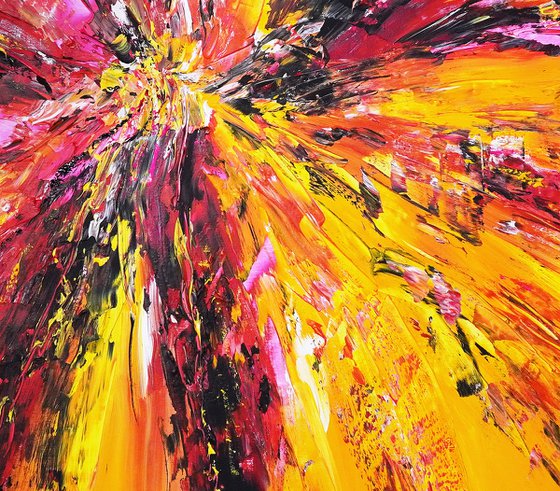Yellow Red Abstraction E 6