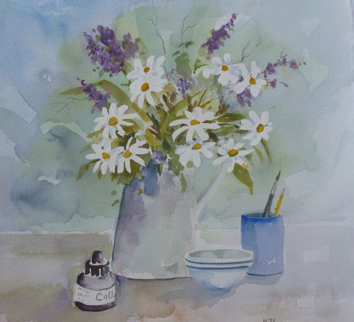Still Life with Wild Flowers by Maire Flanagan