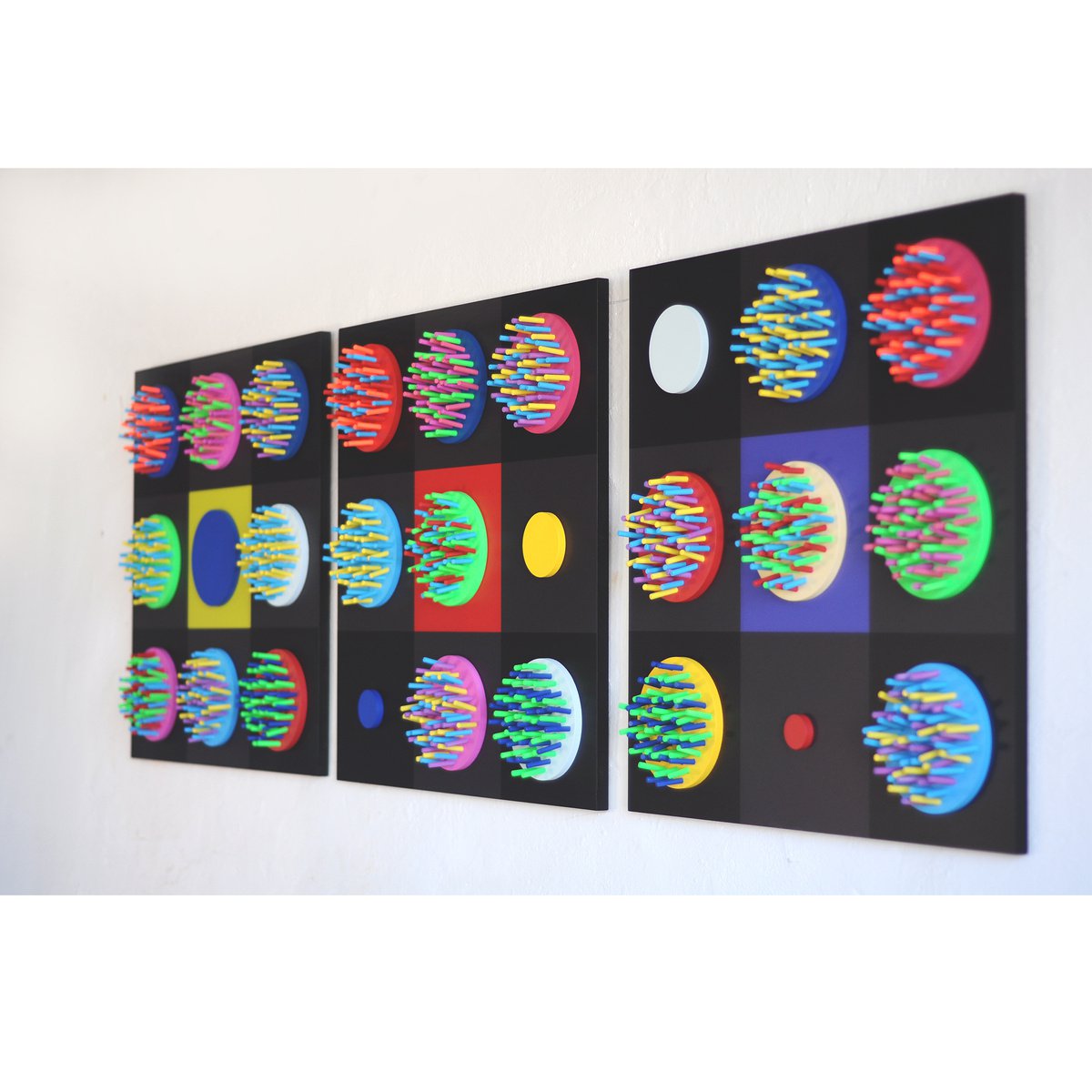 Geometric Abstract Wood Sculpture By Nazar Symotiuk, 71 X 24", Black Metastases, Original Artwork