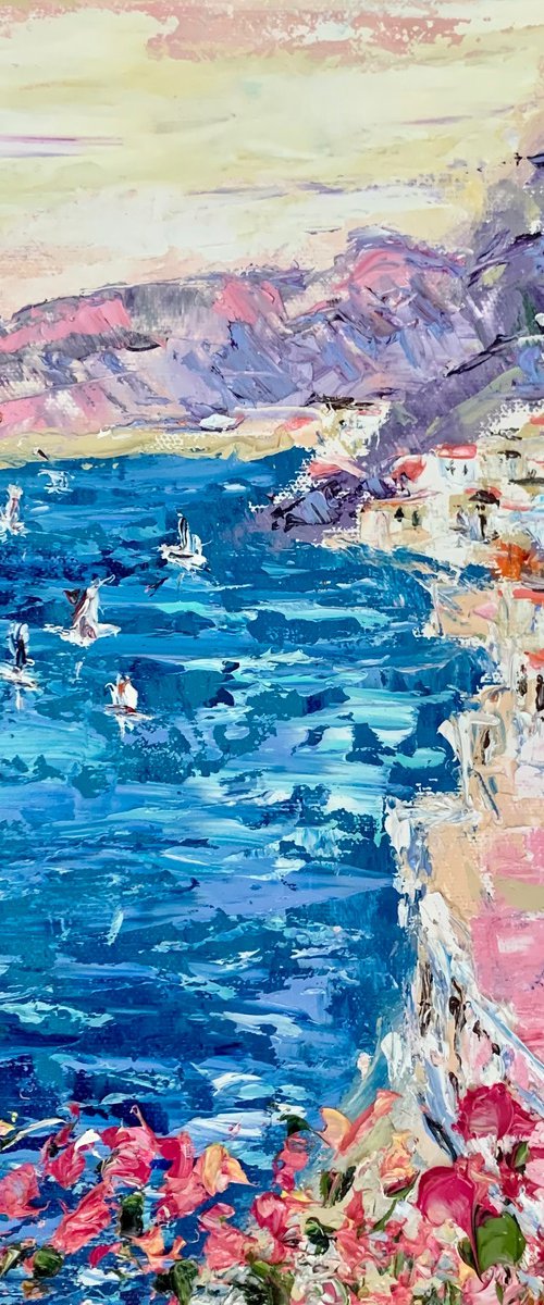 Amalfi coast in bloom by Vilma Gataveckienė