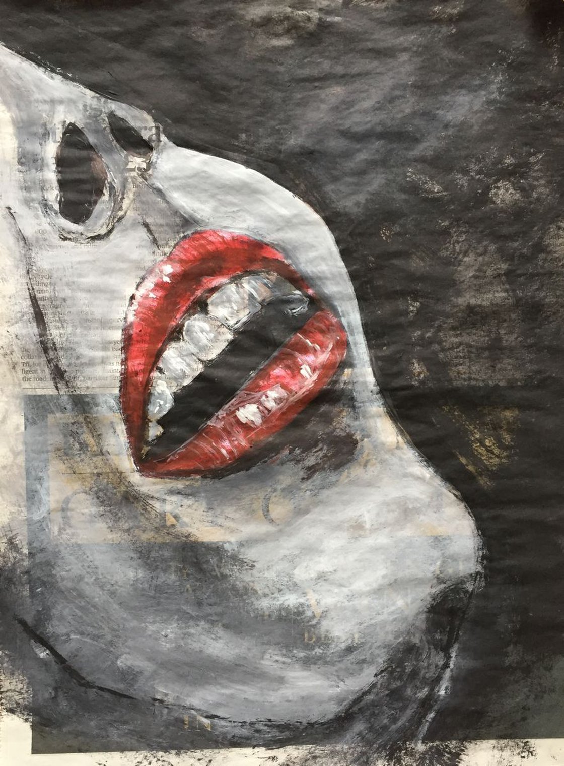 open mouth painting