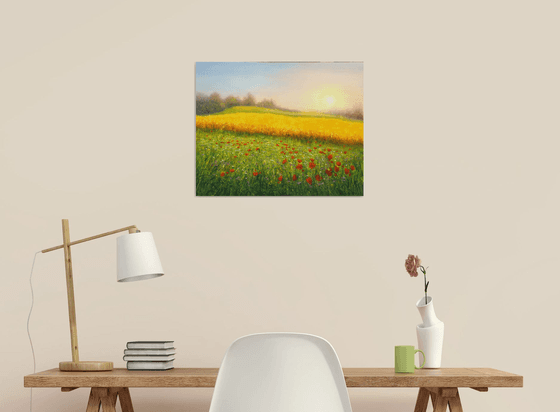 Wheat field in summer