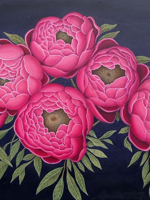 "Symphony Of Pink Peonies" by Grigor Velev