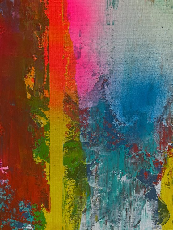 Abstract Red and Yellow