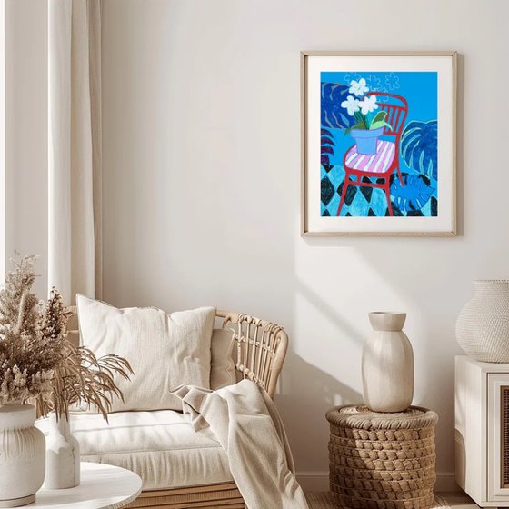 Red Chair Still Life