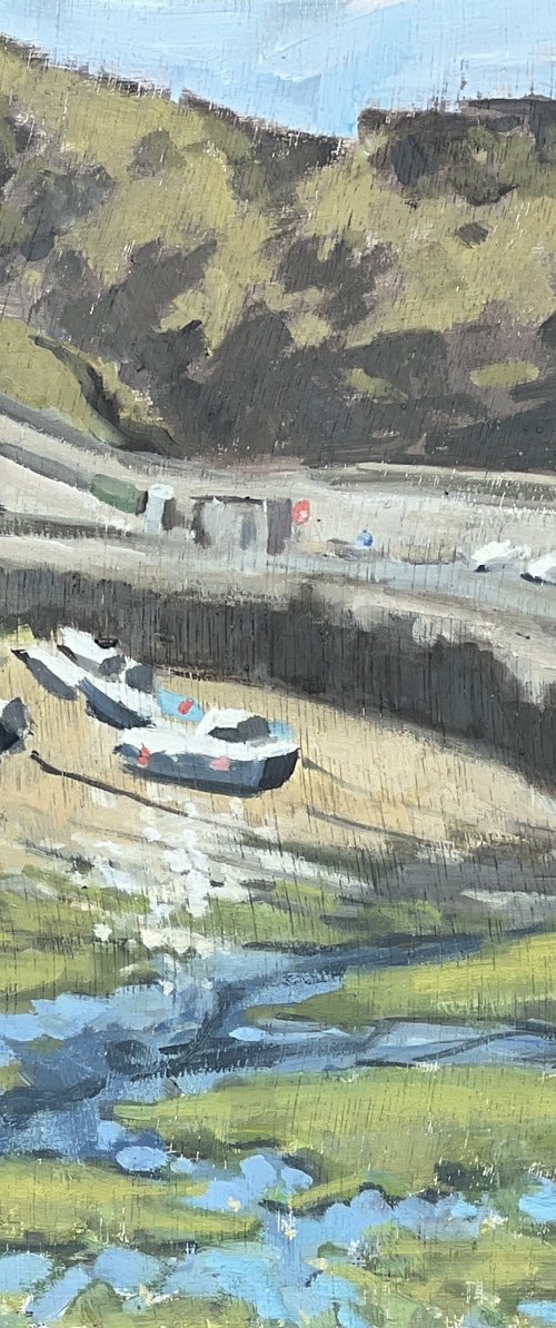 Boscastle boats by Louise Gillard