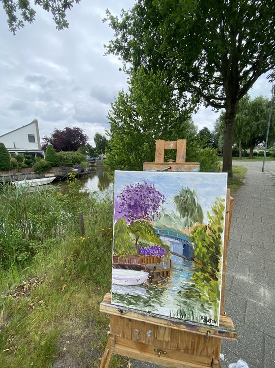 Canal in Dutch town