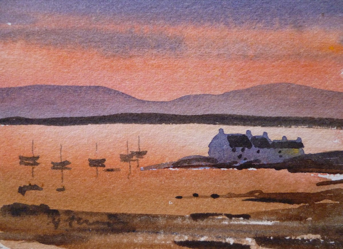 Dublin Bay at Sunset by Maire Flanagan