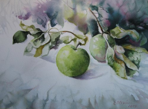 Green apples by Elena Oleniuc