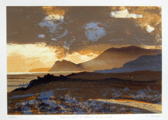 Evening Light on Atlantic Drive, Achill