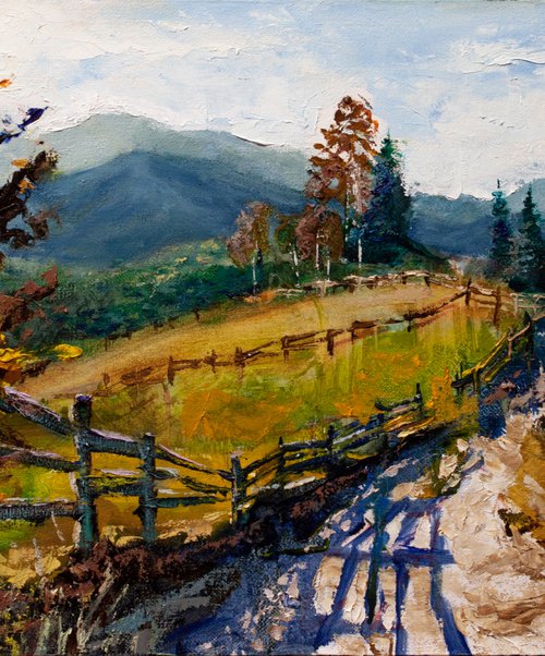 Autumn landscape by Aleksandr Neliubin