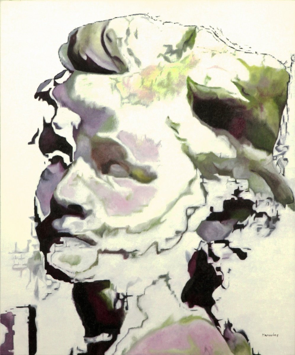 Urban And Pop Oil Painting , The Chatelaine By Claudel By Mercedes Soret, 21 X 26, Artwork For Sale On Artfinder