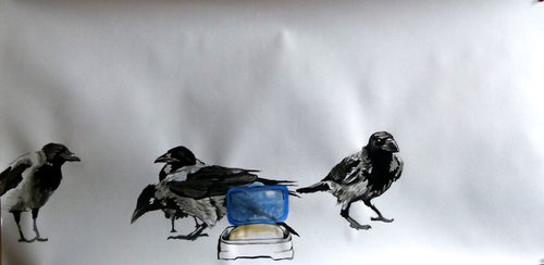 Crows by Soso Kumsiashvili