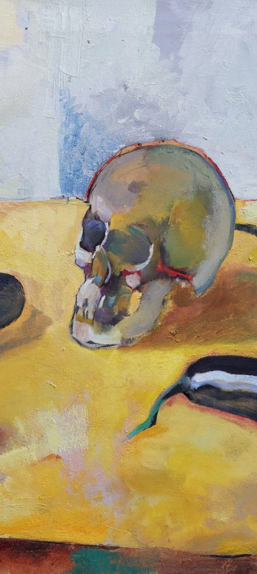 skull and eggplant by Artem Andreichuk