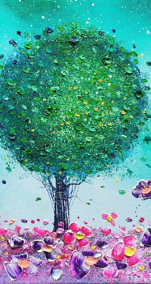 "Tree of Mystery & Flowers in Love" by Phil Broad