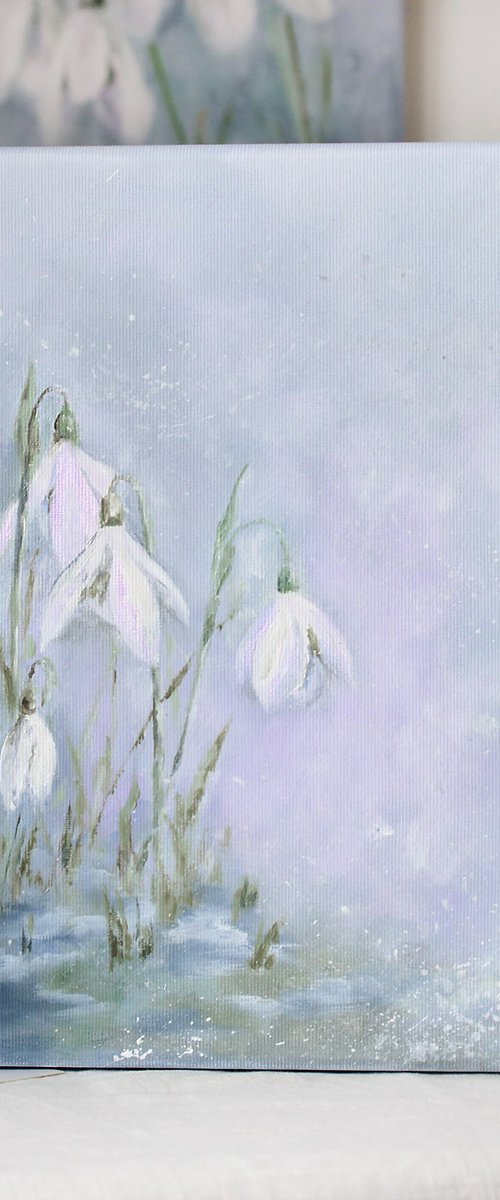 Snowdrops in the Morning Haze II by Katerina Koroleva