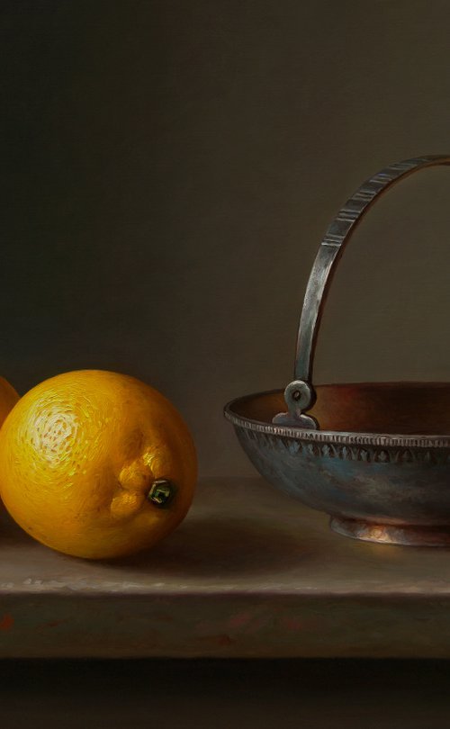 Still life with lemons by Albert Kechyan
